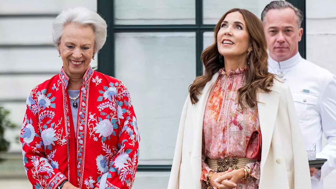 Queen Mary of Denmark is effortlessly elegant in floral frock and white trench