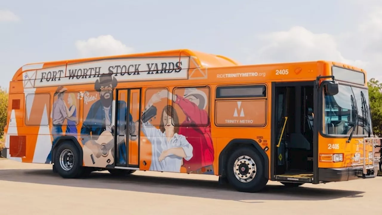 Western-themed buses will connect Fort Worth Stockyards to downtown