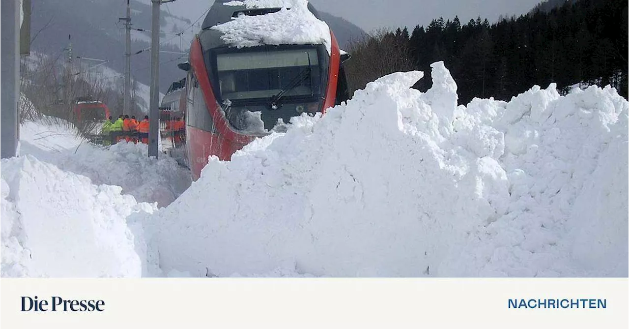 ÖBB-Tauernstrecke wegen starken Schneefalls gesperrt