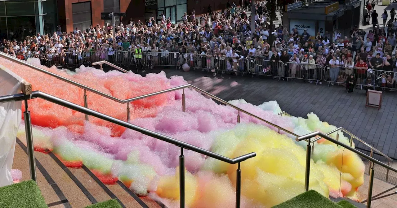 Colorful Foam Takes Over Liverpool ONE in Unique Art Installation