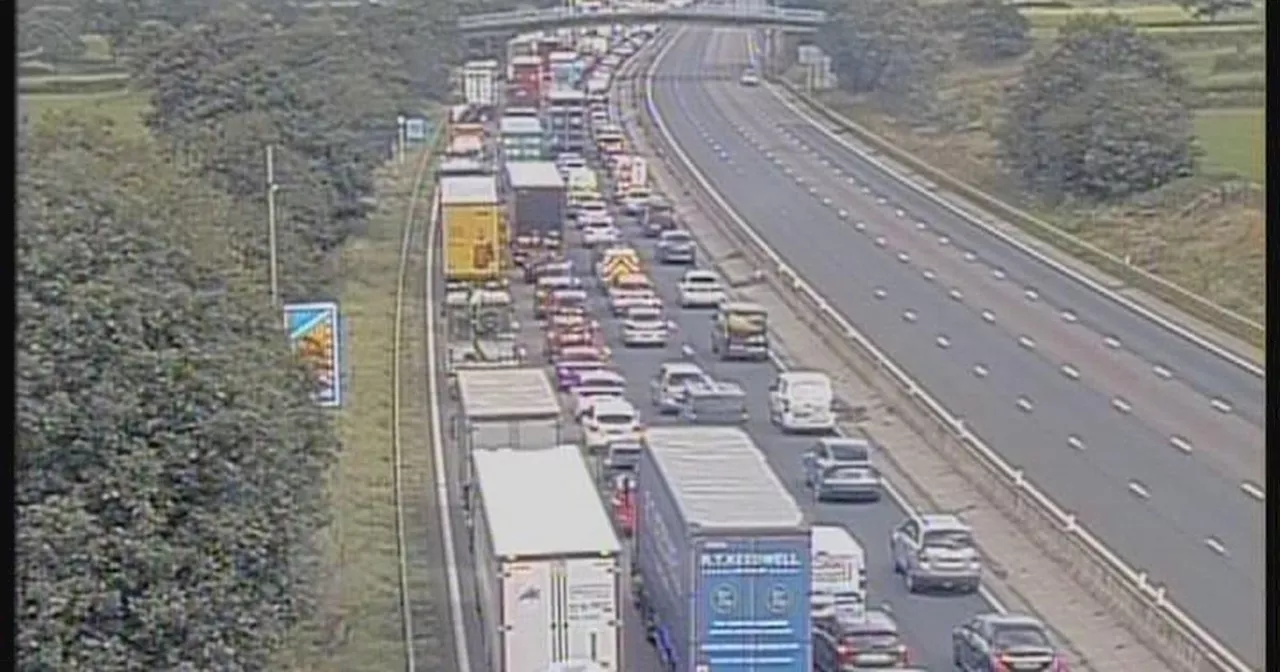 M6 'severe delays' live traffic updates after fallen power cables block motorway