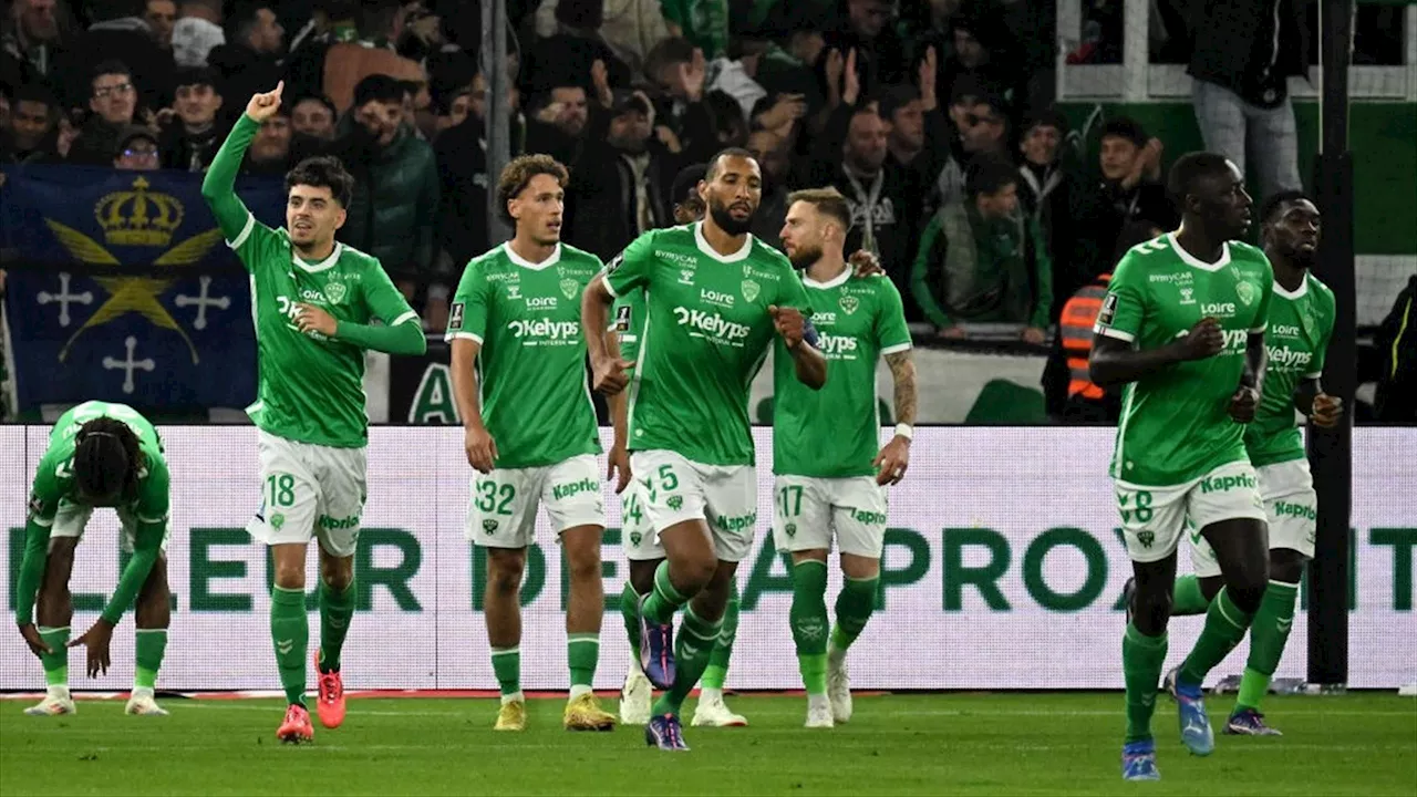 Saint-Étienne domine Lille et signe sa première victoire en Ligue 1