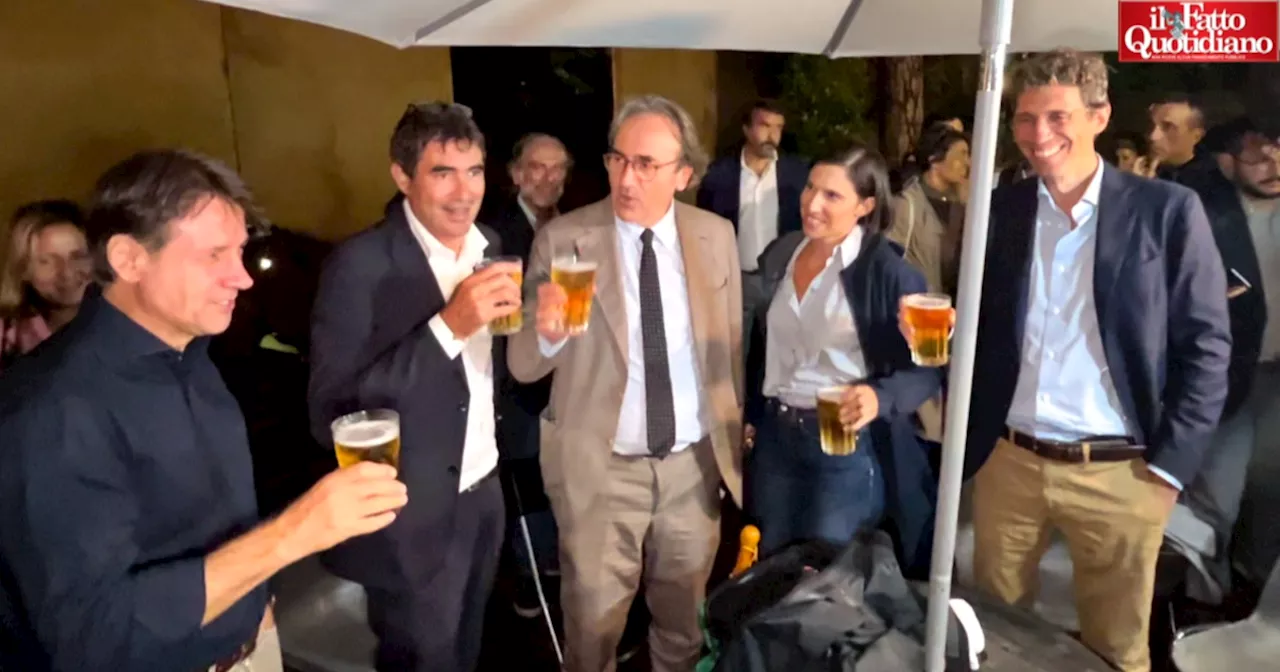 Alla festa di Verdi-Sinistra il “patto della birra” con Conte e Schlein