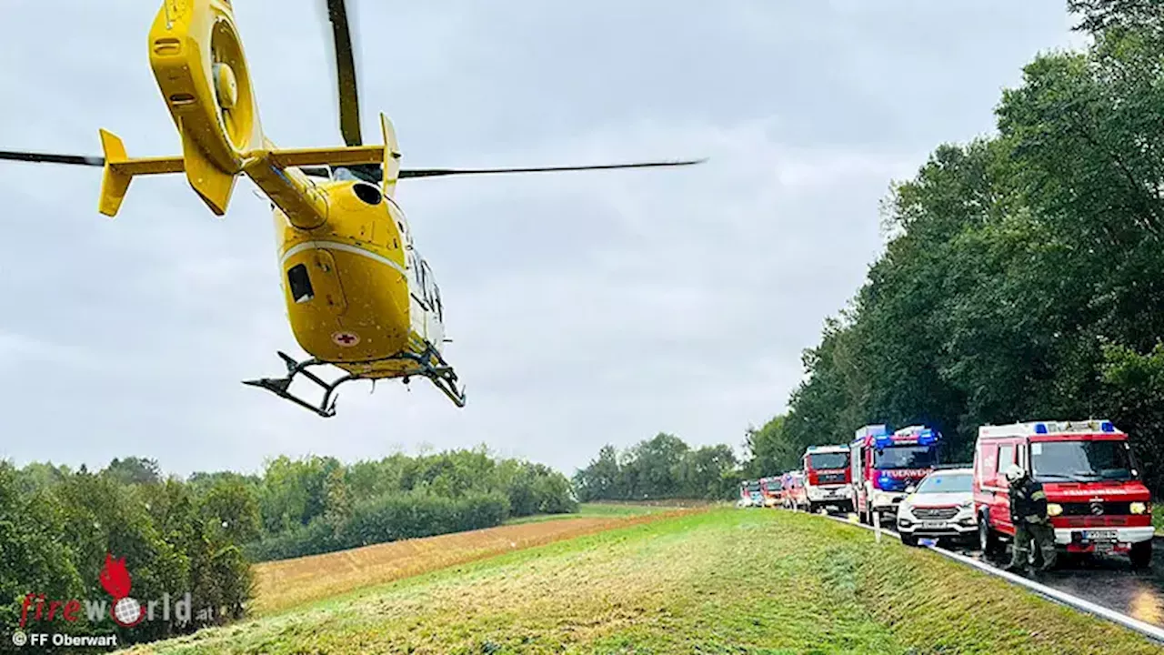 Schwerer Verkehrsunfall zwischen Unterwart und Oberdorf