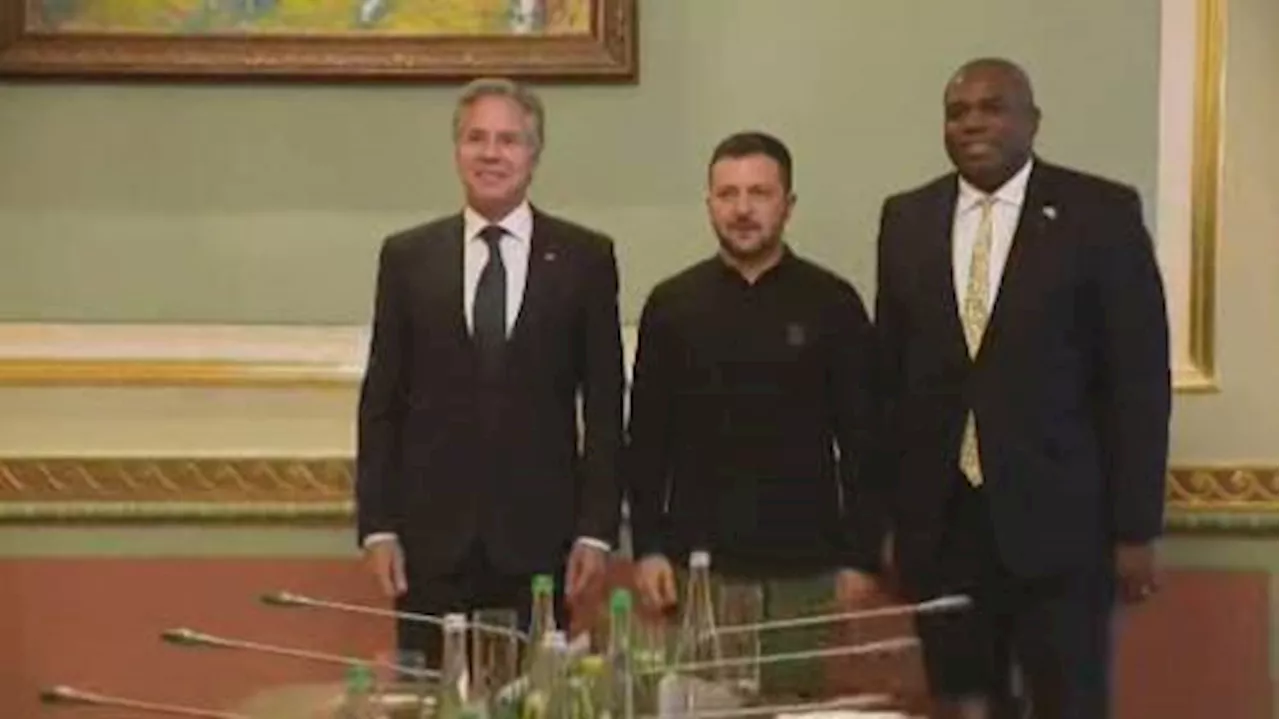 Russia-Ukraine: U.S.’ Blinken, U.K.’s Lammy visit Kyiv | Watch News Videos Online