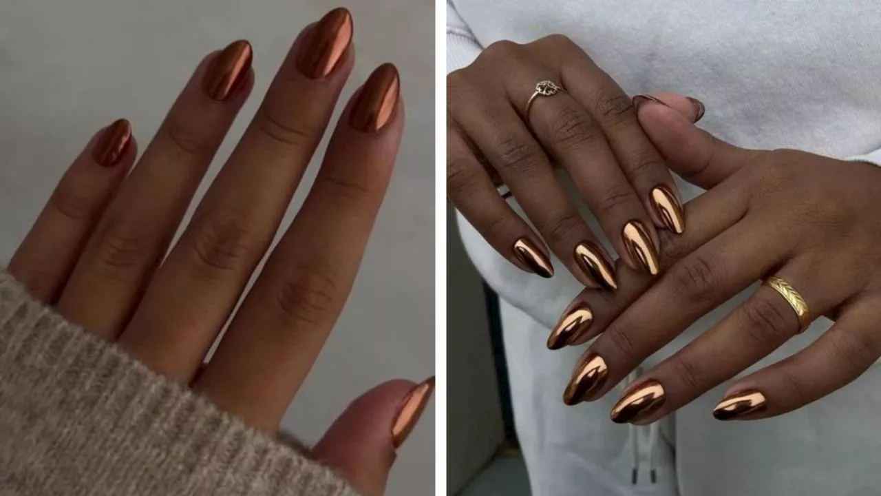 Copper nails: la tendencia en redes sociales que promete ser el color del otoño