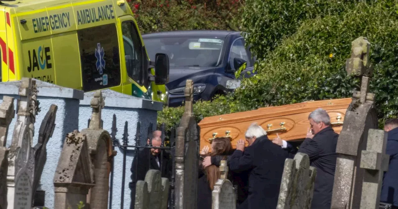 Heartbroken mother attends daughter's funeral after car crash