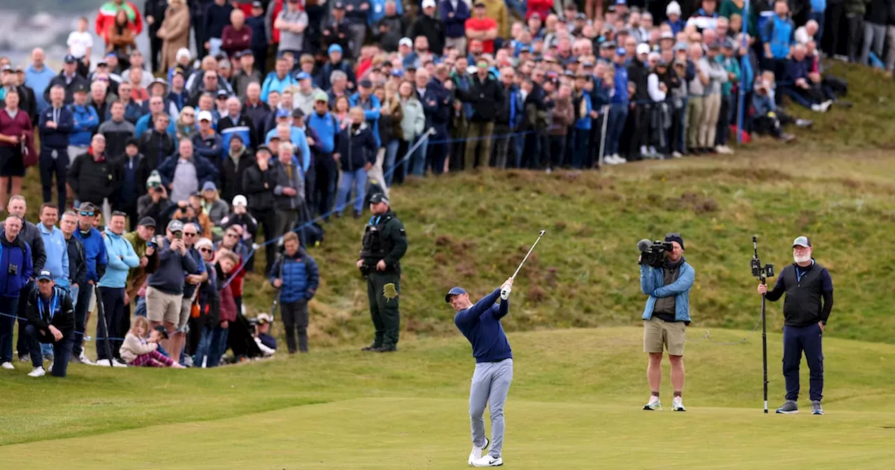 Rory McIlroy edges up Irish Open leaderboard as crowds flock to see home favourite