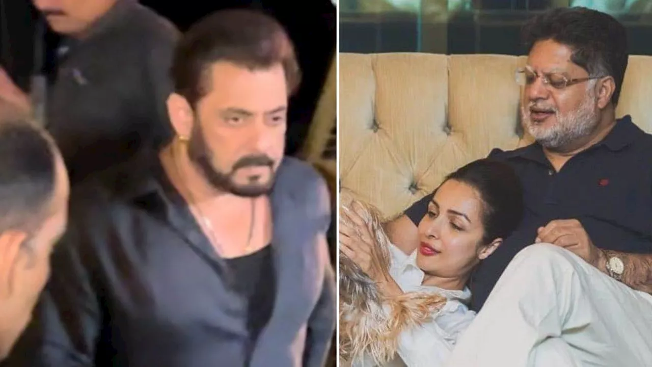 गिले शिकवे भूला EX भाभी के दुख में शामिल हुए Salman Khan, देर रात पहुंचे Malaika Arora के पिता के घर