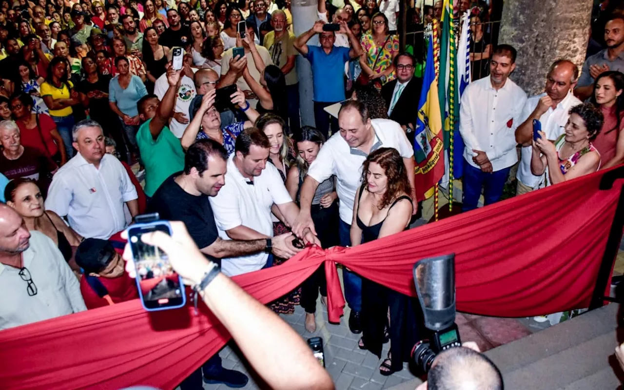 Prefeito Juninho Bernardes e deputado Áureo Ribeiro inauguram o Casario do Alferes em Paty