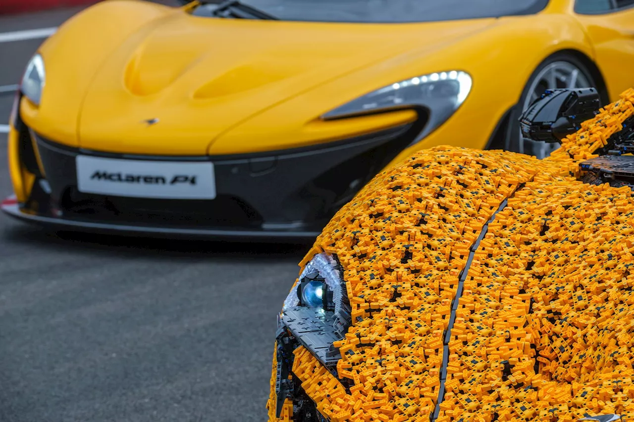 Une version LEGO taille réelle, fonctionnelle et qui roule de l’emblématique McLaren P1 testée à Silverstone !