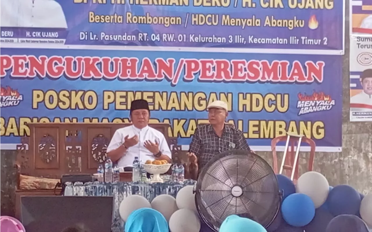 Herman Deru Lantik Tim Barisan Masyarakat Palembang untuk Perkuat Kampanye Pilkada