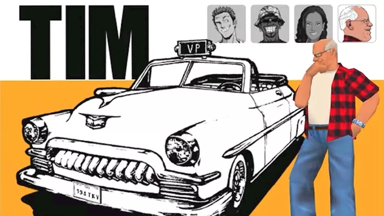 Someone Added VP Nom And Dreamcast Fan Tim Walz To Crazy Taxi