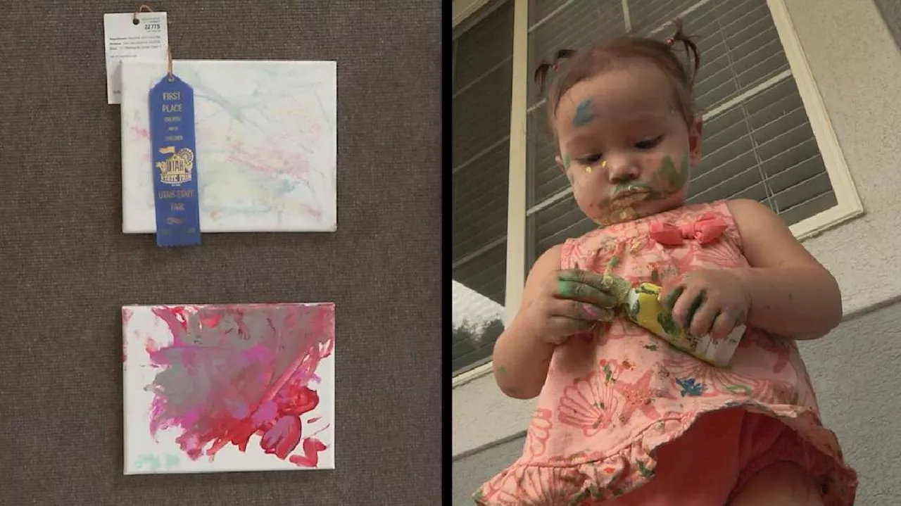 Tooele baby artist's winning entry a first for Utah State Fair art competition