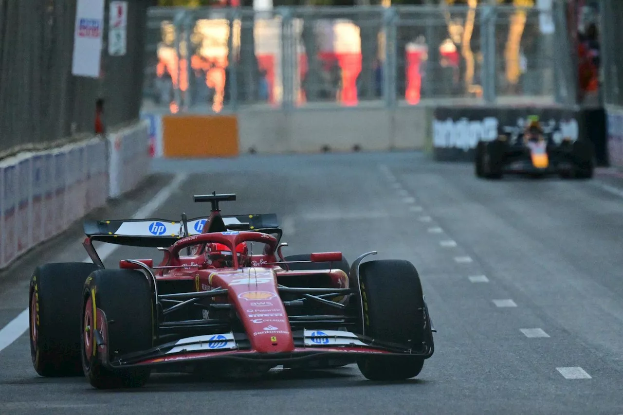 F1: Leclerc le plus rapide d'une 2e séance d'essais très serrée en Azerbaïdjan