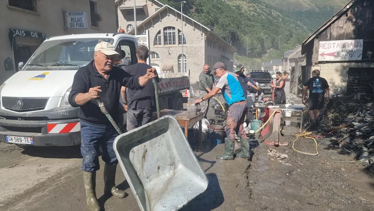 Inondations dans les Pyrénées : après les crues, le déblayage est long et douloureux