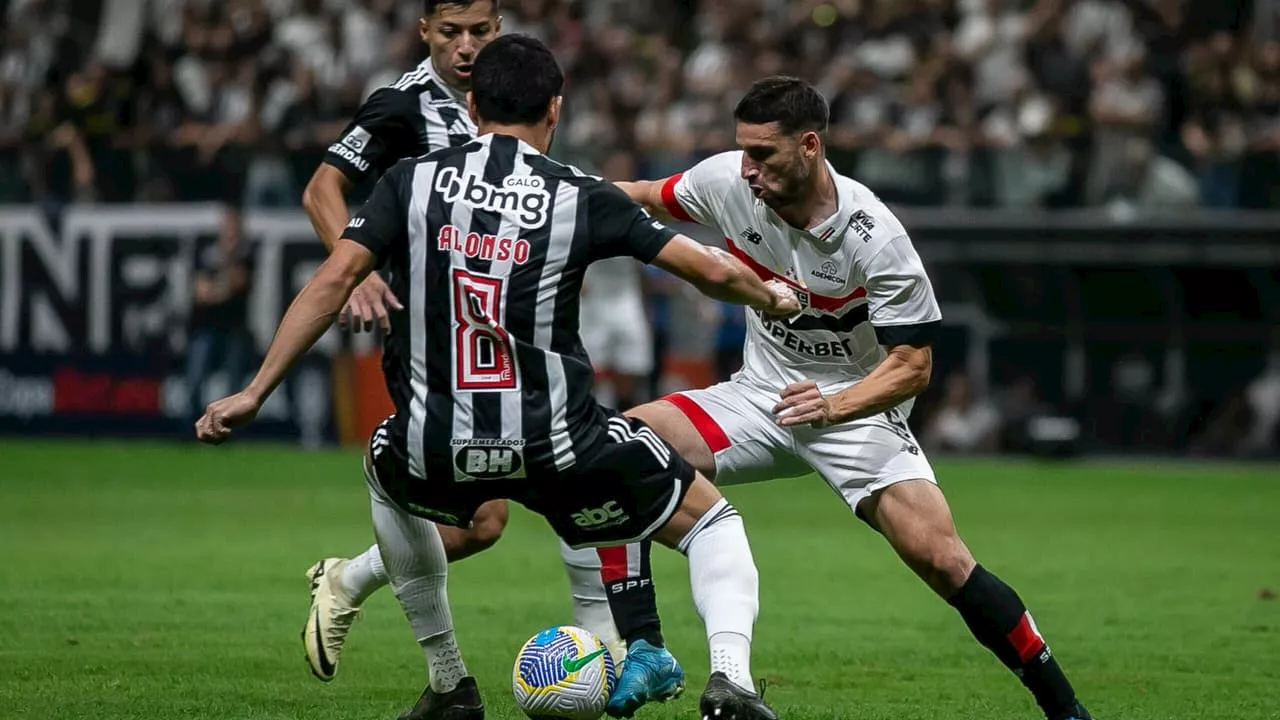 Atlético-MG e São Paulo empatam, e Galo se classifica na Copa do Brasil