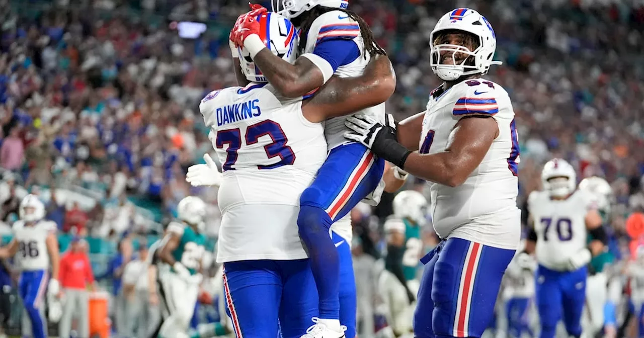 Cook anota 3 touchdowns y lleva a Bills a paliza de 31-10 sobre Dolphins, que pierden a Tagovailoa