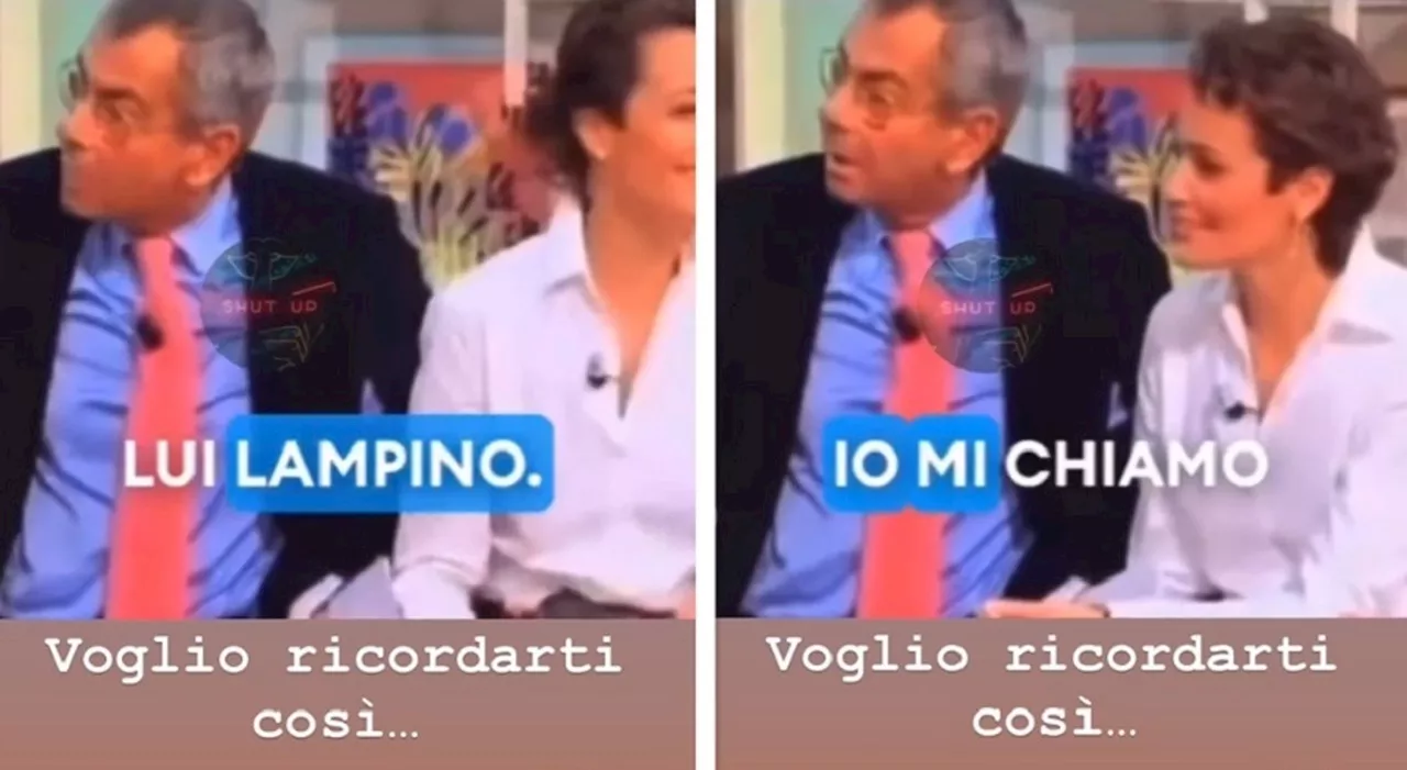 Luca Giurato, Roberta Capua lo ricorda con una delle sue gaffe: «Lui è Lampino, io sono Giorgio»