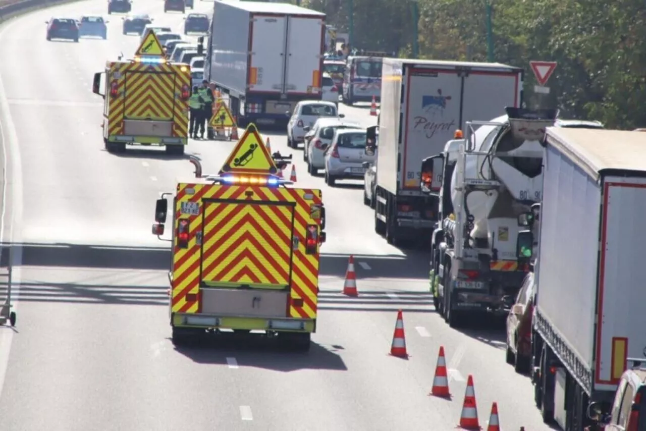 Carambolage sur l'A16 à Bourbourg : 15 véhicules impliqués, circulation coupée