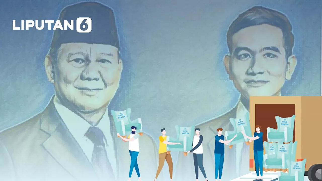 Infografis 44 Menteri Dikabarkan Bakal Isi Kabinet Prabowo - Gibran dan Prediksi Kementerian Baru