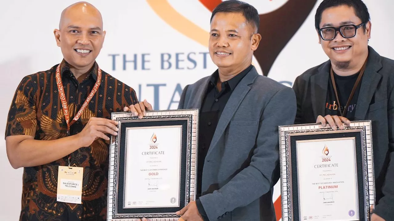 Kinerja Contact Center Pegadaian Top, Borong 8 Penghargaan The Best Indonesian Contact Center 2024