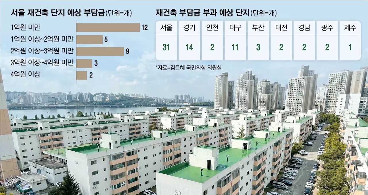 [단독] 재건축 들떴더니 4억5000만원 내라고?...억소리 부담금에 조합원들 포기