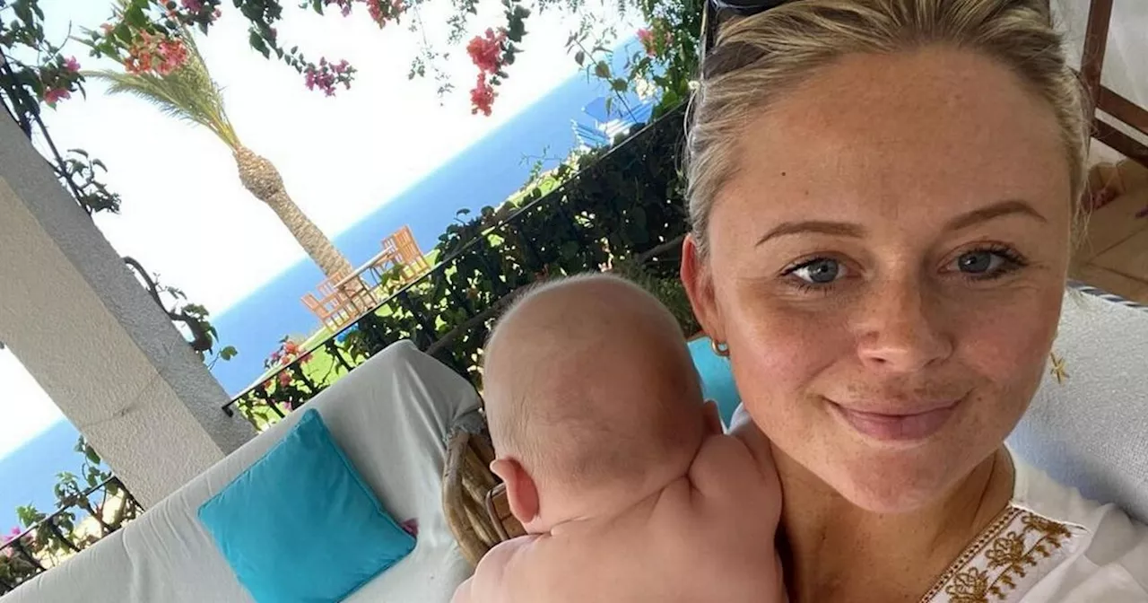 Emily Atack 'glowing' in adorable snaps of first family holiday with baby Barney