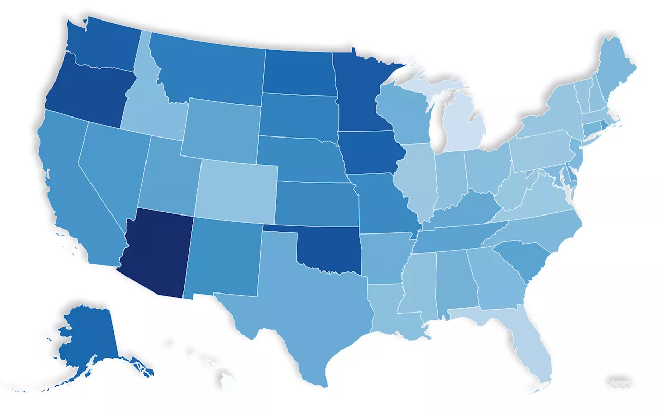 US Gas Price Map Shows States Where Costs Falling Fastest