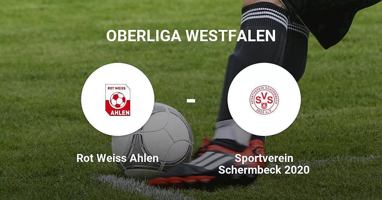 Rot Weiss Ahlen und Sportverein Schermbeck trennen sich unentschieden