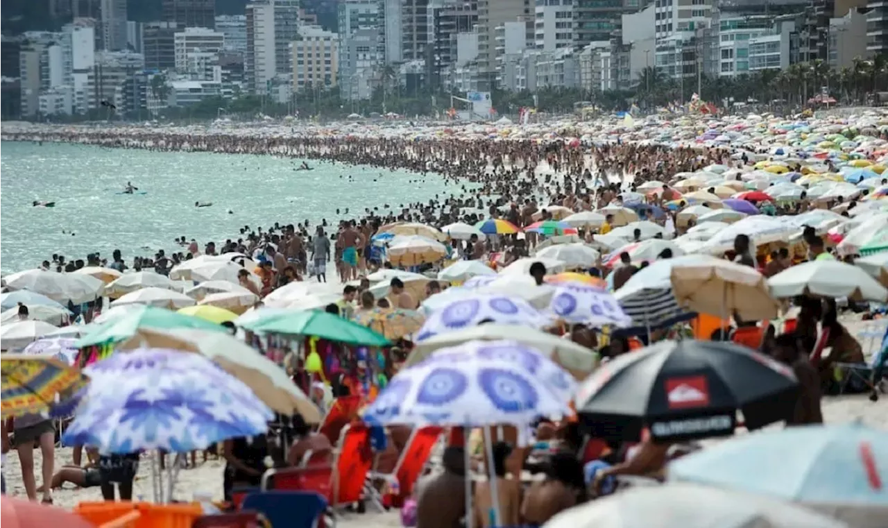 Rio de Janeiro tem calor de mais de 41°C e pouca umidade relativa do ar