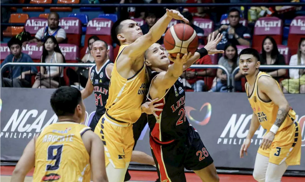 Letran survives JRU for 1st win, Perpetual holds off Arellano to stay spotless