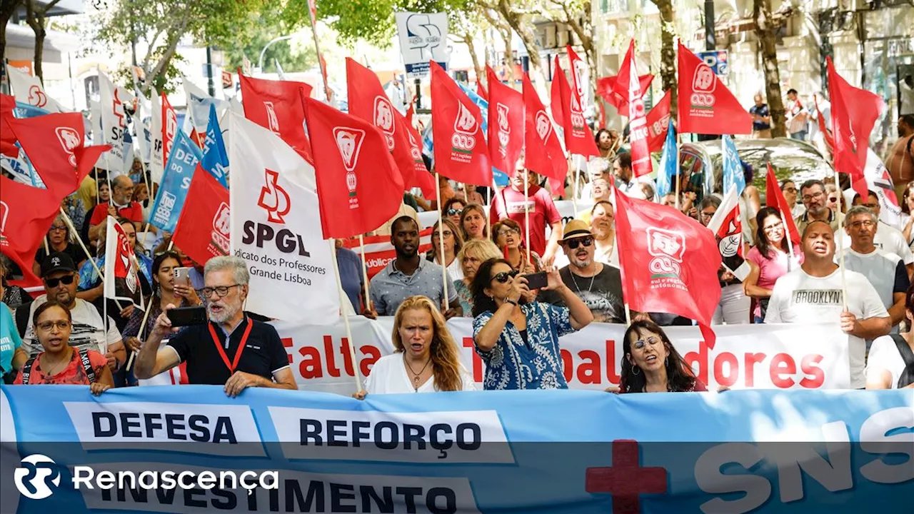 Sindicatos protestam em defesa do SNS nos 45 anos do Serviço