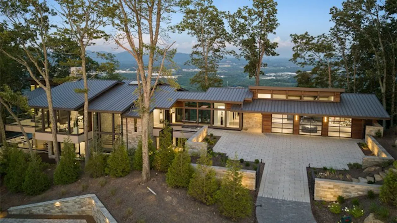 This $13.8 Million North Carolina Home Makes a Striking Statement Against the Blue Ridge Mountains