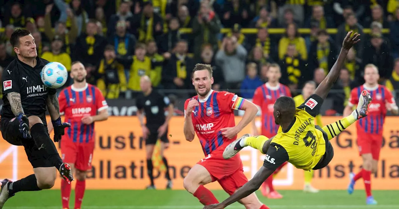 Bundesliga: Dortmund übernimmt Spitze von Heidenheim - Adeyemi mit Doppelpack