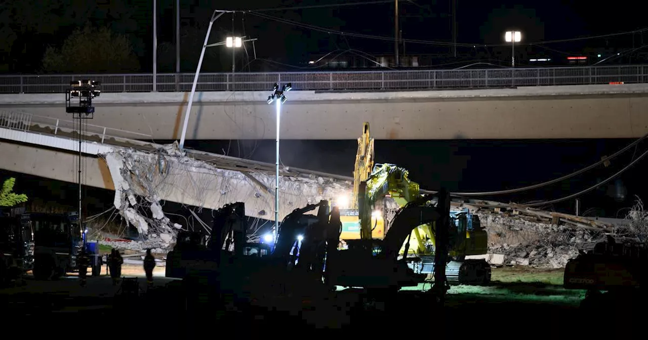 Carolabrücke in Dresden: Abrissarbeiten beginnen