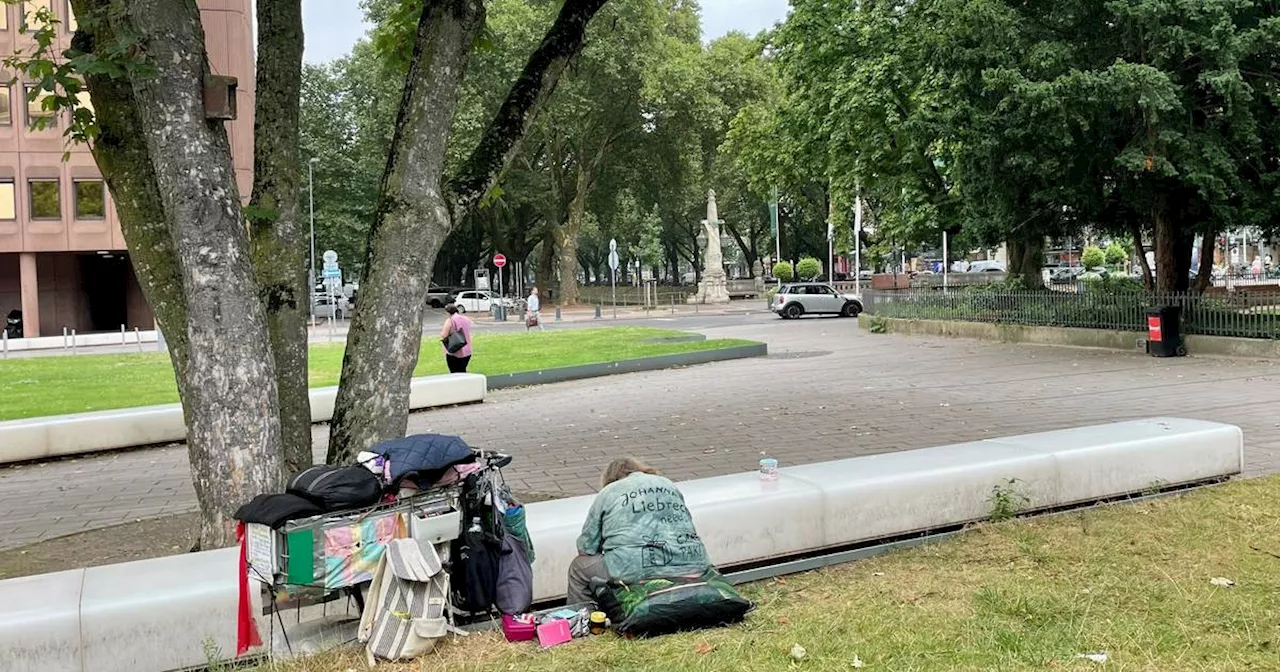 Obdachlose in Düsseldorf: Kö-Anlieger beschweren sich