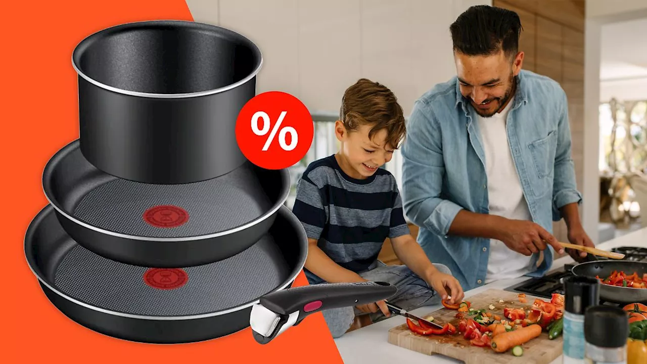 Lidl bietet Tefal Pfannenset mit 47% Rabatt an