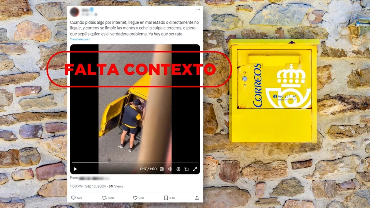 El vídeo del repartidor de Correos que abre paquetes no es actual y la empresa tomó medidas legales