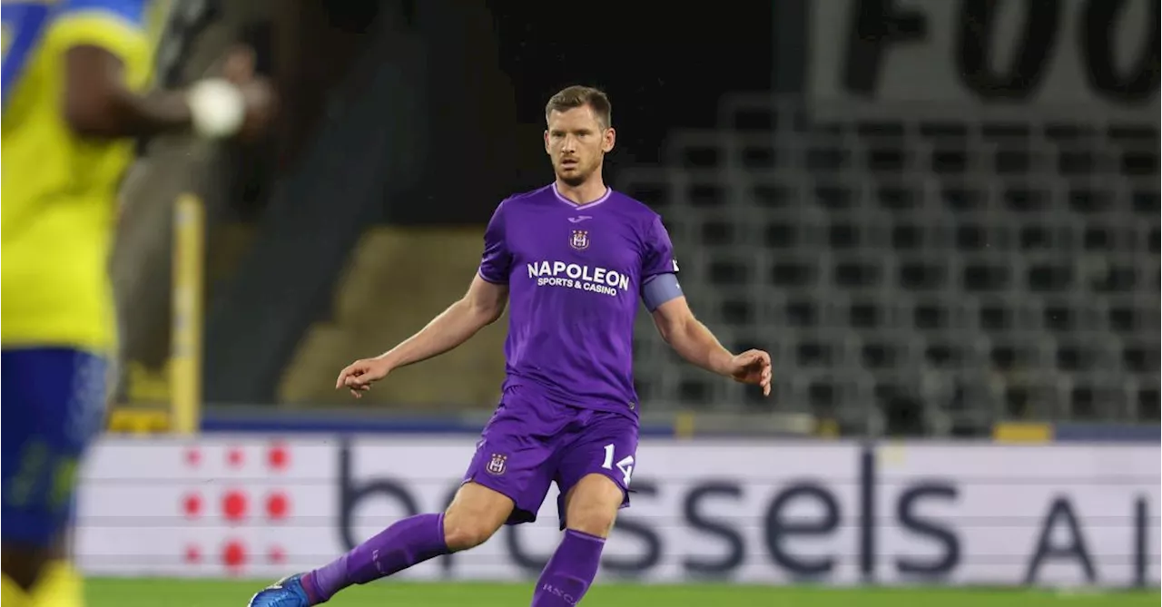 Anderlecht : Jan Vertonghen n’est toujours pas prêt