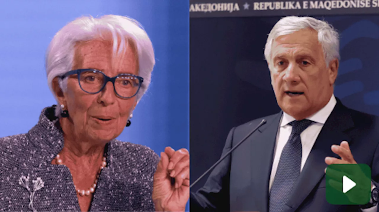 La Bce si scontra con l'Italia: Lagarde risponde a Tajani