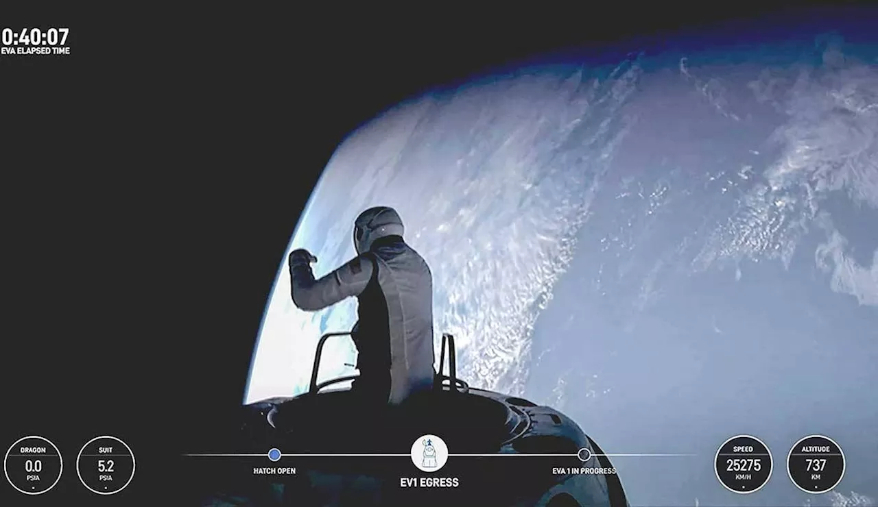 SpaceX makes first spacewalk by private individuals