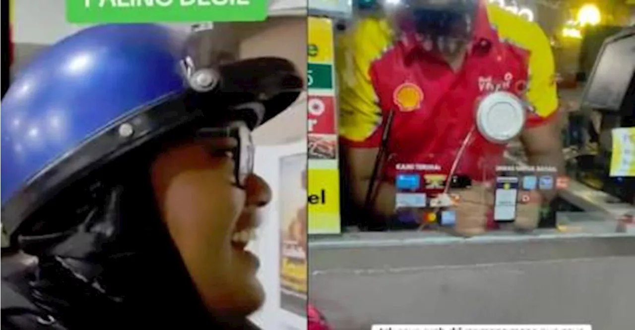 Petrol station worker melts netizens’ hearts