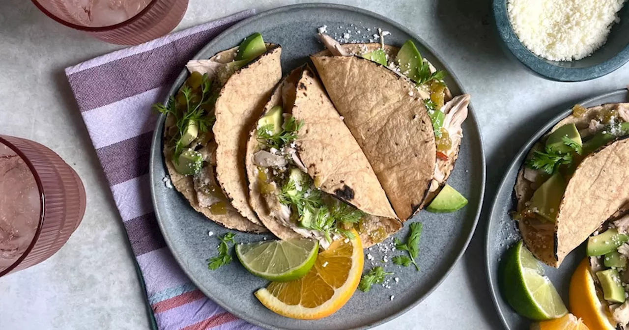 Slow-Cooker Green Chile Chicken Tacos