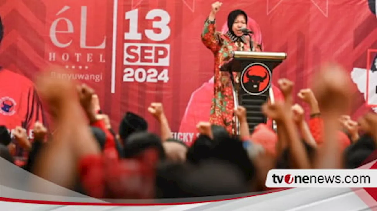 Risma Ajak Kader PDI Perjuangan Banyuwangi Menangkan Calon Bupati dan Wakil Bupati