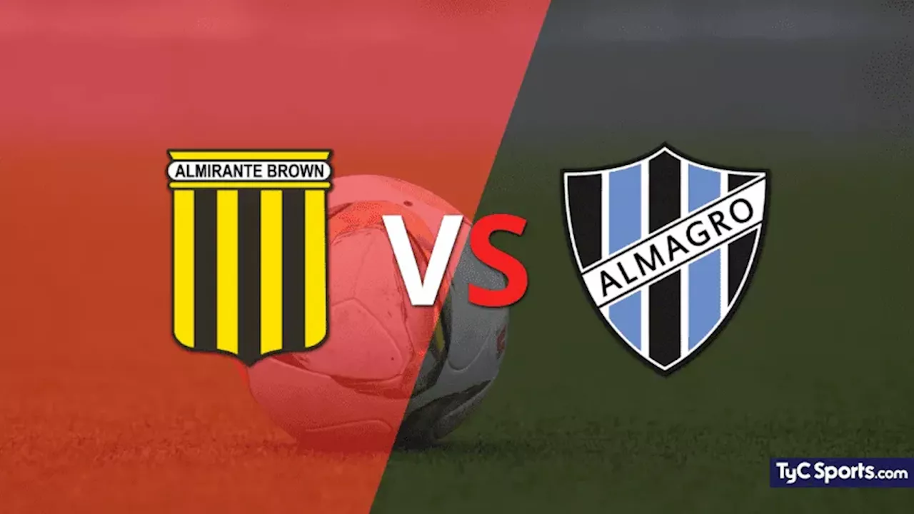 Almirante Brown vs. Almagro en vivo: cómo verlo, horario y TV