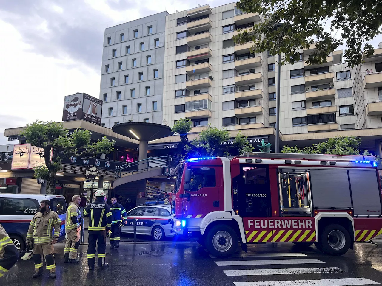 Wohnungsbrand in Dornbirner 'Bahnhofs-Hochhaus'