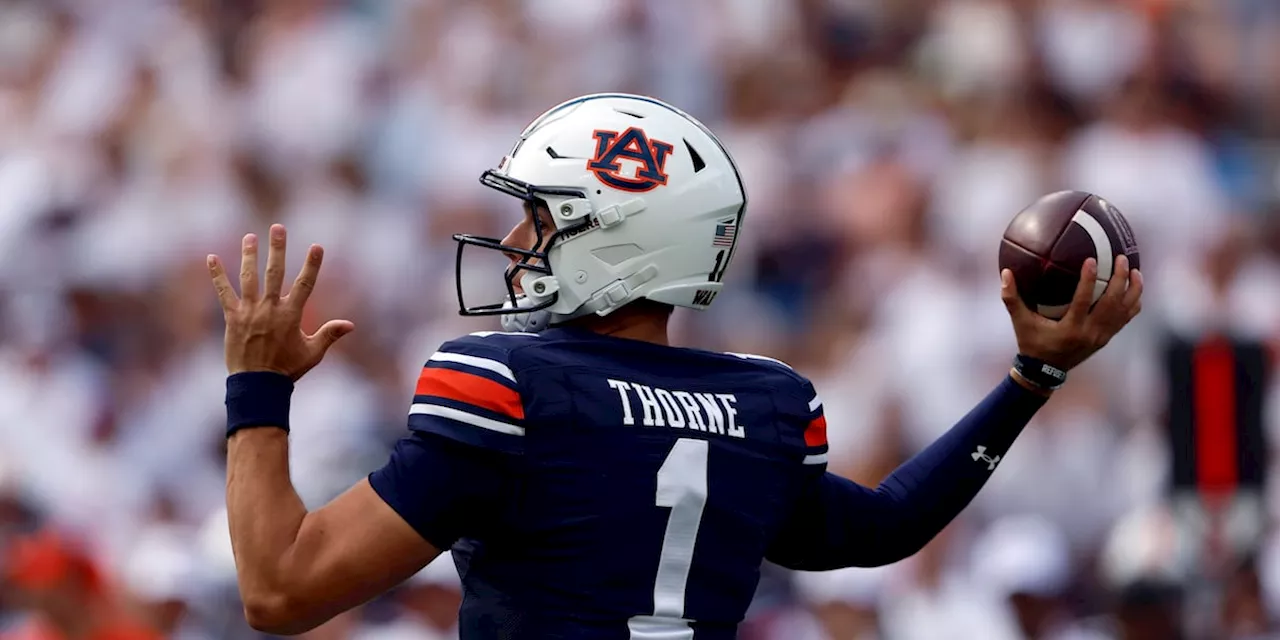 Auburn expected to bench starting QB Thorne, start Hank Brown