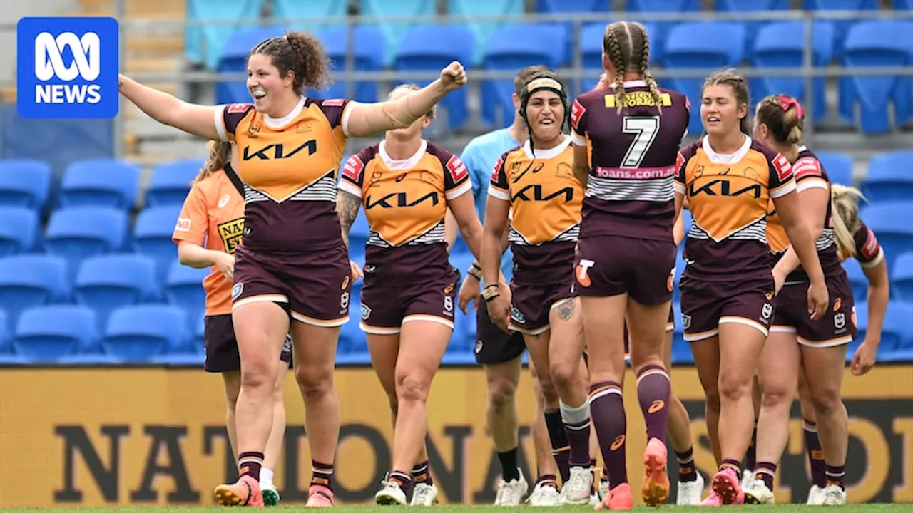 Brisbane Broncos go top of NRLW ladder after beating Cronulla Sharks 20-16, Newcastle Knights thrash Gold Coast Titans 46-10