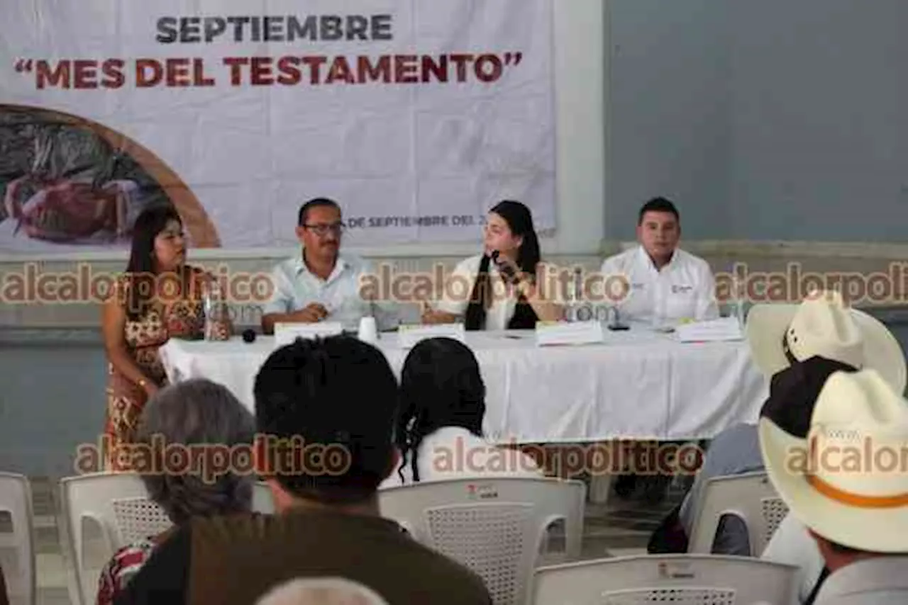 Notarios de la región de Zongolica también promueven la cultura testamentaria